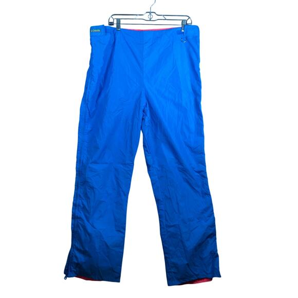 Vintage Columbia Mens Pants Blue Pull On Snow Sking Winter 100% Nylon Large - Picture 1 of 10